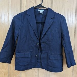 Janie and Jack boys Linen blend suit coat